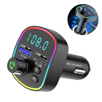 Transmetteur FM Bluetooth Chargeur de voiture Lecteur MP3 Bluetooth Transmetteur mains libres Bluetooth Accessoires de voiture
